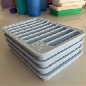 bkr Ice Tube Tray Set of 4 in Grace Blue - Used Once bkr accessories